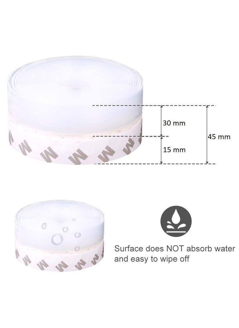 REPLEX Replex 3 Meter Transparent Door Sealing Strips for Seal Sound Proof Insect Window Tape for Home Bottom Rubber Sealing Sticker Seal Strip  - Image 2