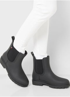 Elasticated Matt Ankle Boots