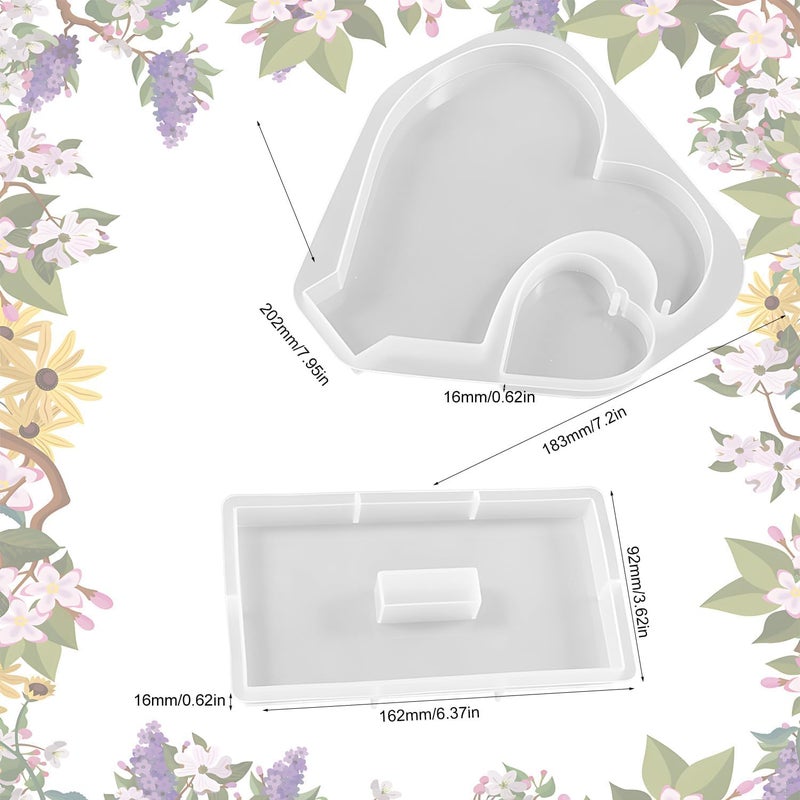 Snoogg SNOOGG Large Heart-Shaped Resin Mould, Creating Beautiful Hanging Picture Frames. Ideal for Anniversaries Gifts, Elevate Your Wedding Celebrations Personalized displays Memories.  - Image 2
