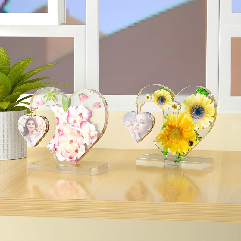 Snoogg SNOOGG Large Heart-Shaped Resin Mould, Creating Beautiful Hanging Picture Frames. Ideal for Anniversaries Gifts, Elevate Your Wedding Celebrations Personalized displays Memories.  - Image 5