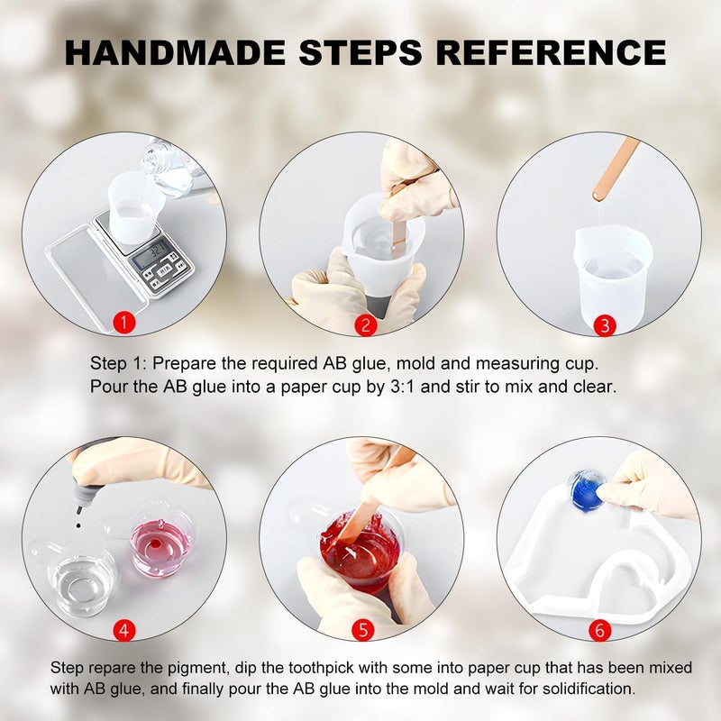 Snoogg SNOOGG Large Heart-Shaped Resin Mould, Creating Beautiful Hanging Picture Frames. Ideal for Anniversaries Gifts, Elevate Your Wedding Celebrations Personalized displays Memories.  - Image 4