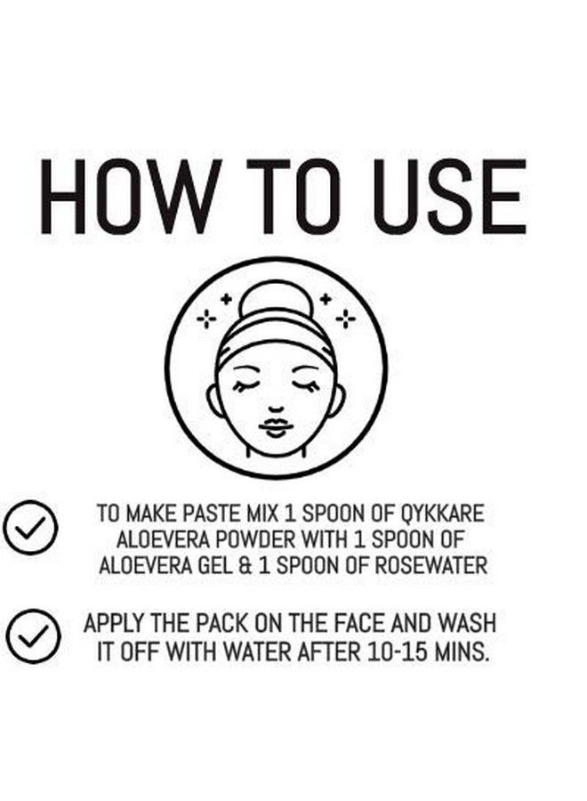 QYKKARE مسحوق الصبار الفاخر عبوة من قطعتين (وزن 200 جرام) - Image 3