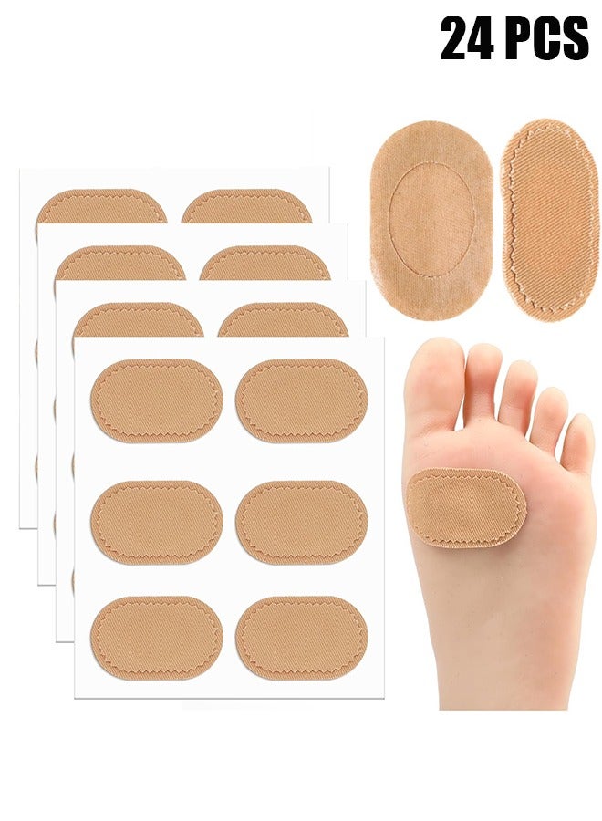 اتش واي 24 قطعة وسادات الورم ، واقي القدم ذاتية اللصق ، وسادات رغوة القدم بلون البشرة إكسسوارات الأحذية ، وسادات الكعب ، للجنسين ، لتقليل الاحتكاك ، النسيج ، الخدوش ، شريط تخفيف الآلام - Image 1