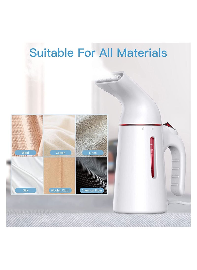 700W Clothes Steamer, Handheld Portable Garment Steamer with 120ml For Home and Travel, Vertical Clothing Steamer (White)