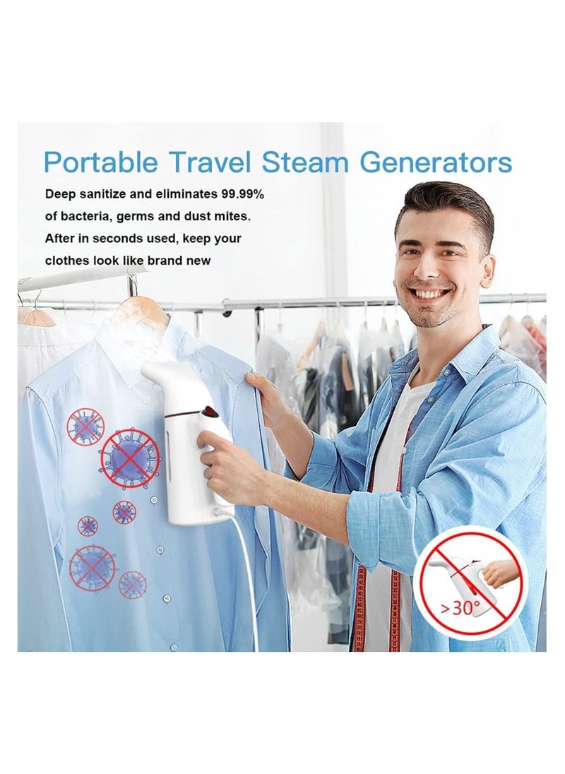 700W Clothes Steamer, Handheld Portable Garment Steamer with 120ml For Home and Travel, Vertical Clothing Steamer (White)