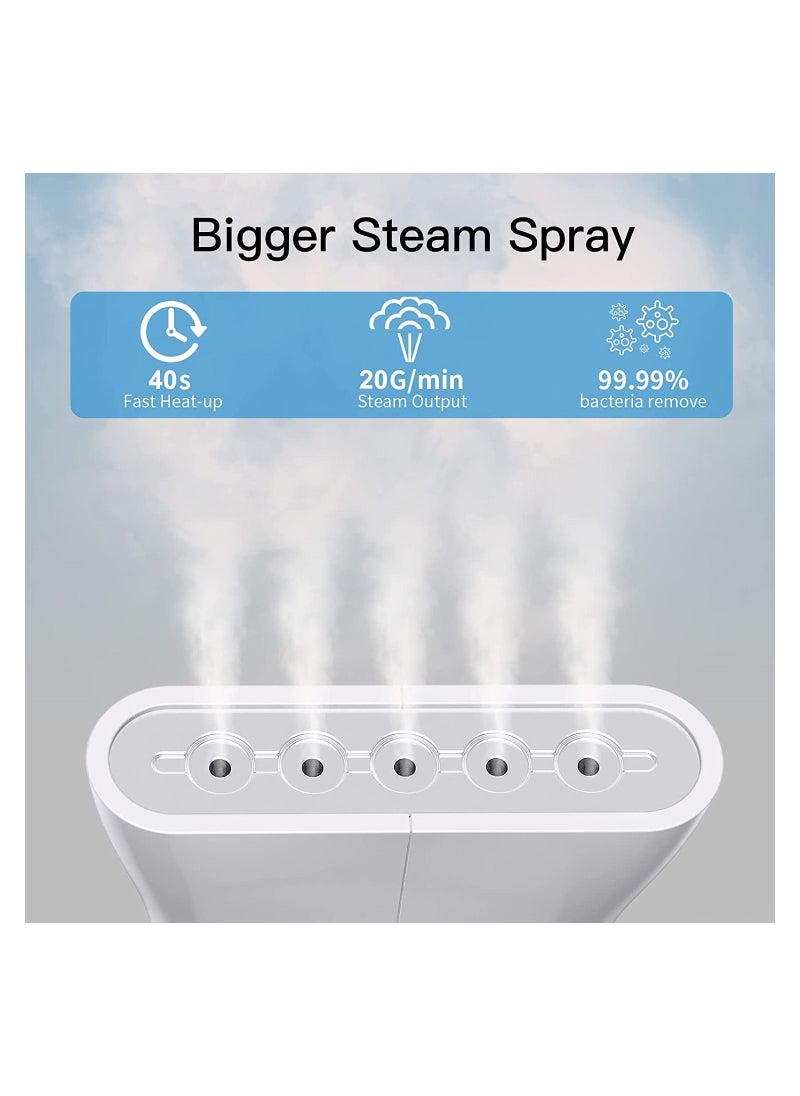 700W Clothes Steamer, Handheld Portable Garment Steamer with 120ml For Home and Travel, Vertical Clothing Steamer (White)