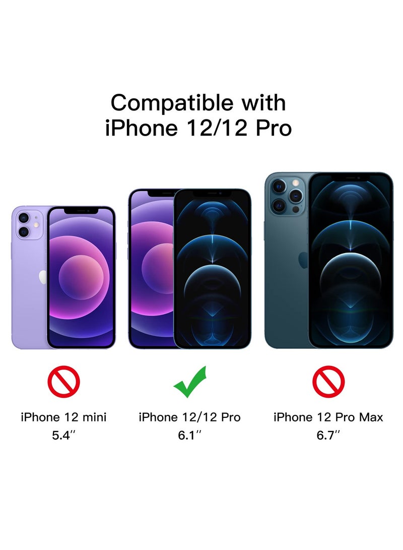 JETech Privacy Full Coverage Screen Protector for iPhone 12 and 12 Pro 6.1 Inch Anti Spy Tempered Glass Film Edge to Edge Protection Case-Friendly  2Pack - Image 2