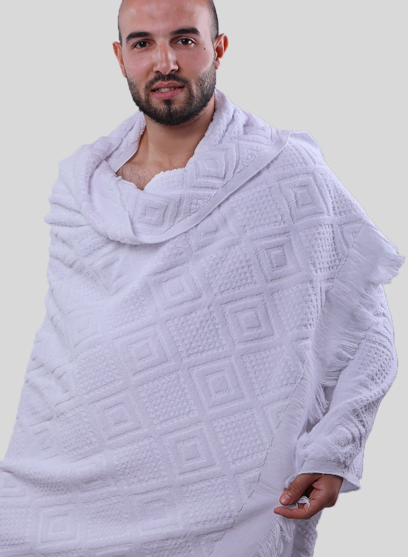 Banotex Royal Ihram for men for Hajj and Umrah for Muslim men, plain, 100% cotton, luxurious Egyptian manufacture, weight 1800 grams. - Image 3
