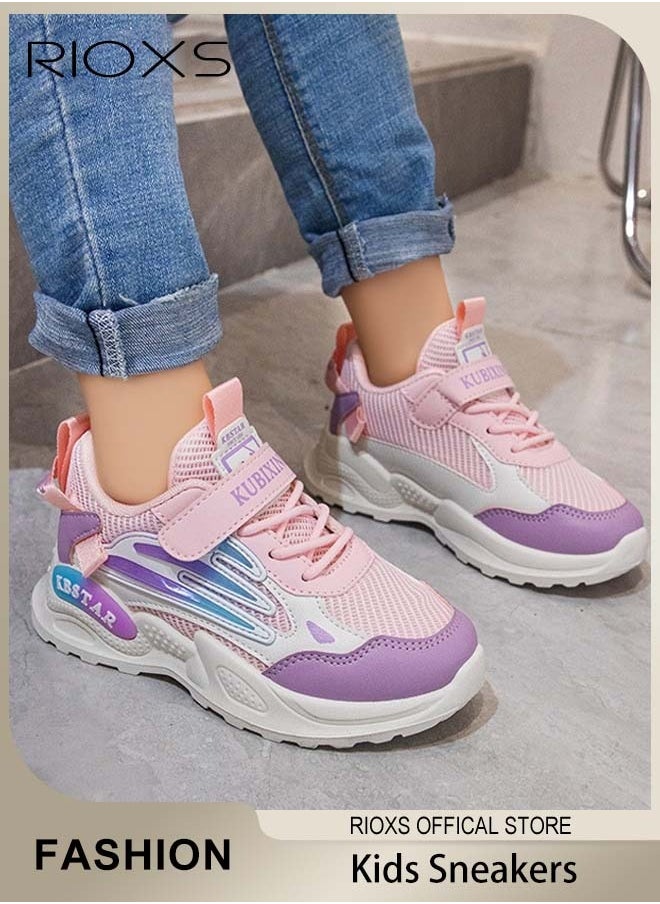 RIOXS - Kids Sports Shoes, Fashionable Lightweight Athletic Shoes, Casual Sneakers with Breathable Upper and Non-Slip Sole, Comfort Fitness Shoes for Running, Jogging, Walking and Outdoor Use - Image 1