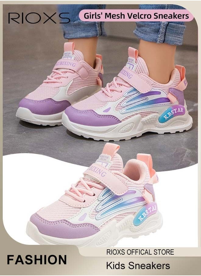 RIOXS - Kids Sports Shoes, Fashionable Lightweight Athletic Shoes, Casual Sneakers with Breathable Upper and Non-Slip Sole, Comfort Fitness Shoes for Running, Jogging, Walking and Outdoor Use - Image 1