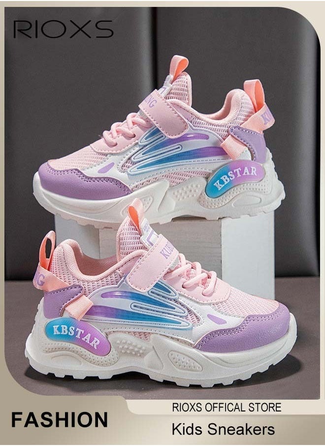 RIOXS - Kids Sports Shoes, Fashionable Lightweight Athletic Shoes, Casual Sneakers with Breathable Upper and Non-Slip Sole, Comfort Fitness Shoes for Running, Jogging, Walking and Outdoor Use - Image 1