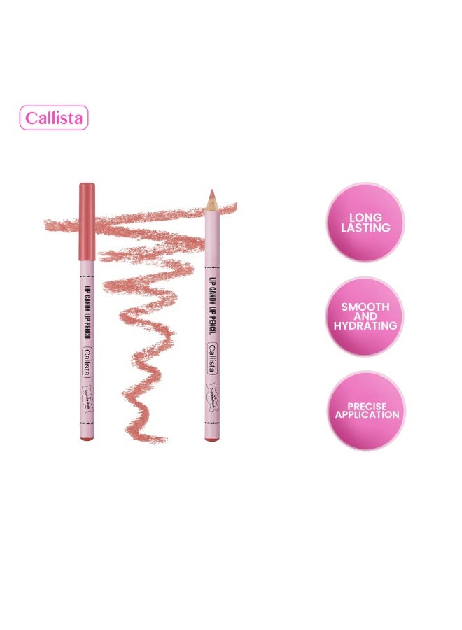 كاليستا قلم شفاه مطفي بلون وردي حيوي لتعريف الشفاه بسلاسة وثبات طويل مقاوم للماء - Image 2