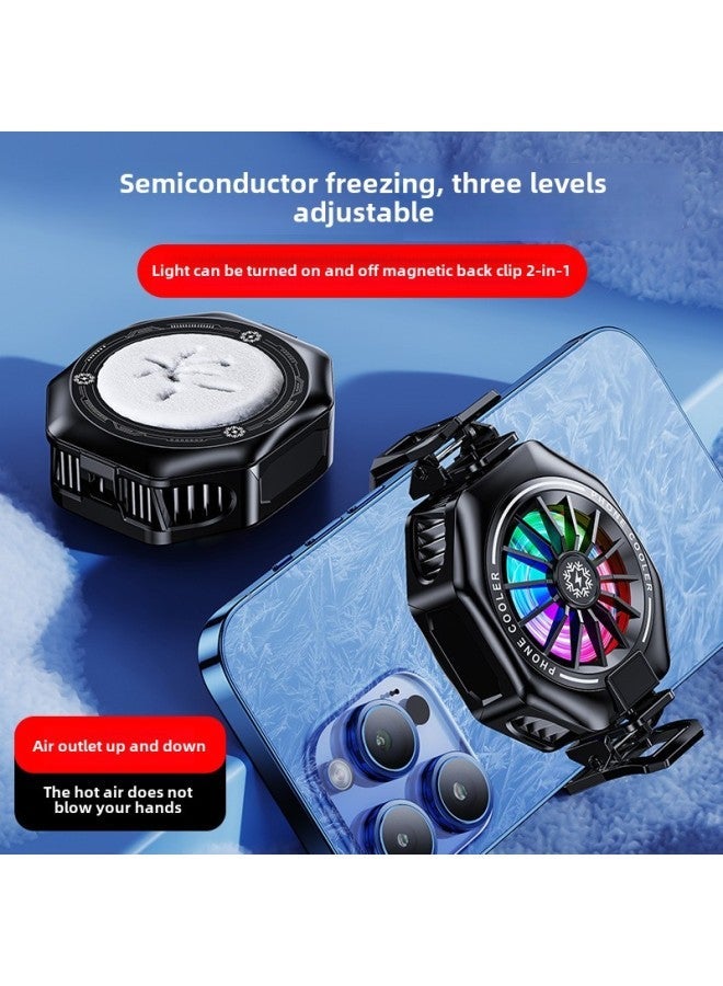 2025 TL05 Mobile Phone Radiator Fan Patch Semiconductor Magnetic Cooling Artifact Game Anchor Auxiliary-Color:X156-b Standard Icing Model - Image 4