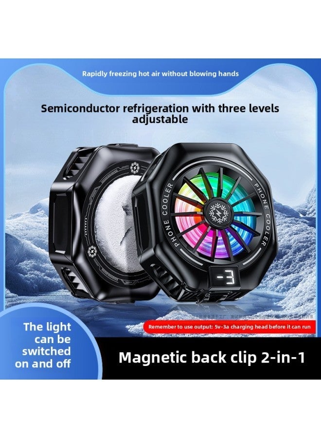 2025 TL05 Mobile Phone Radiator Fan Patch Semiconductor Magnetic Cooling Artifact Game Anchor Auxiliary-Color:X156-b Standard Icing Model - Image 2