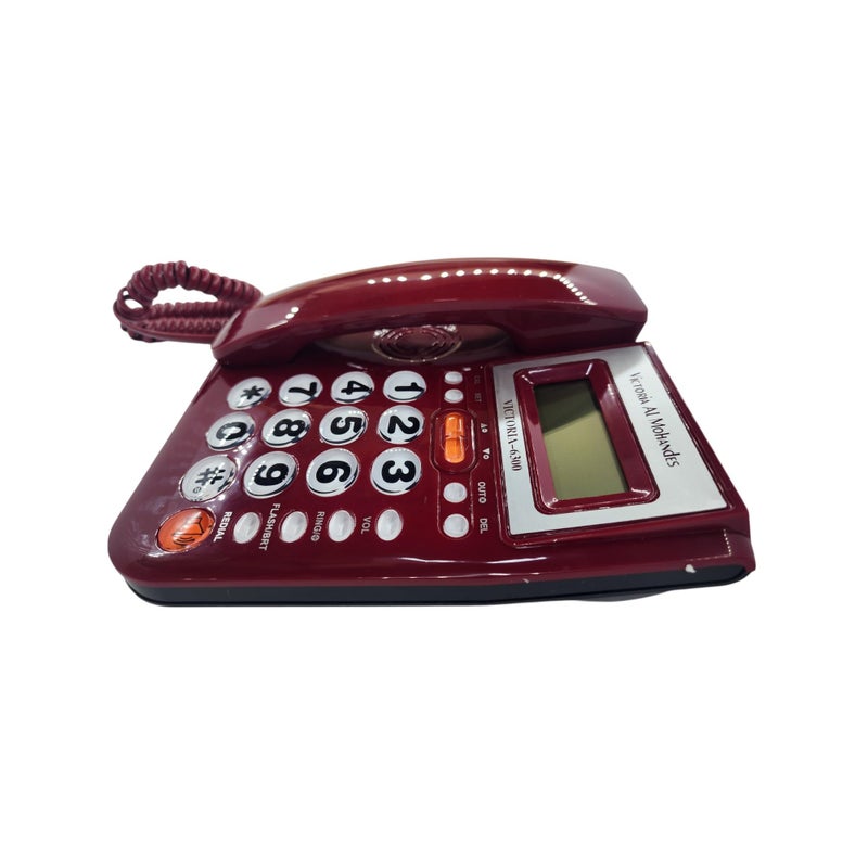 Victoria Al Mohandes Corded Phone Model: 6300 (Red) - Image 2