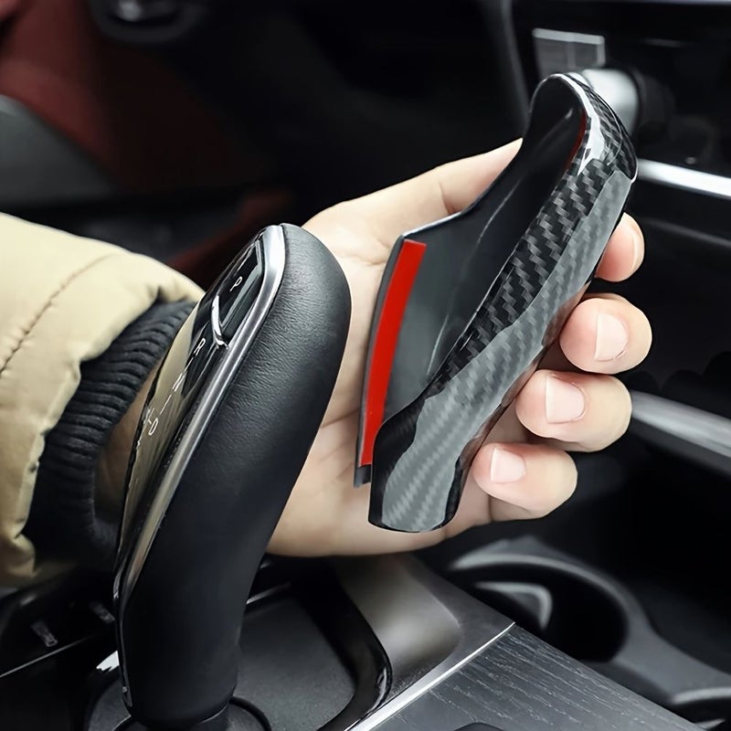غطاء مقبض ناقل الحركة من ألياف الكربون لسيارات BMW الفئة الخامسة 6 G30 G31 G12 X3 X4 (القيادة باليد اليسرى) - Image 1