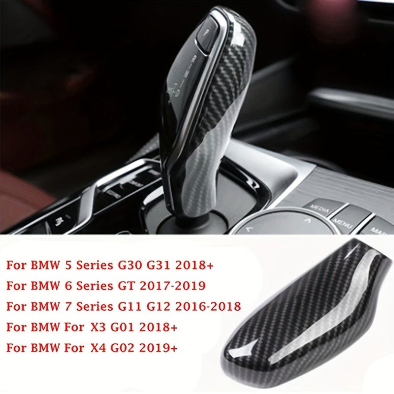 غطاء مقبض ناقل الحركة من ألياف الكربون لسيارات BMW الفئة الخامسة 6 G30 G31 G12 X3 X4 (القيادة باليد اليسرى) - Image 3