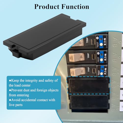 WFCYX 10 Pcs BRFPP 1" Breaker Filler Plates, Electrical Circuit Breaker Cover Plate, Compatible with Eaton Cutler Circuit Breaker Panel Cover, Provides Reliable Security - Image 4