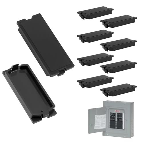WFCYX 10 Pcs BRFPP 1" Breaker Filler Plates, Electrical Circuit Breaker Cover Plate, Compatible with Eaton Cutler Circuit Breaker Panel Cover, Provides Reliable Security - Image 1