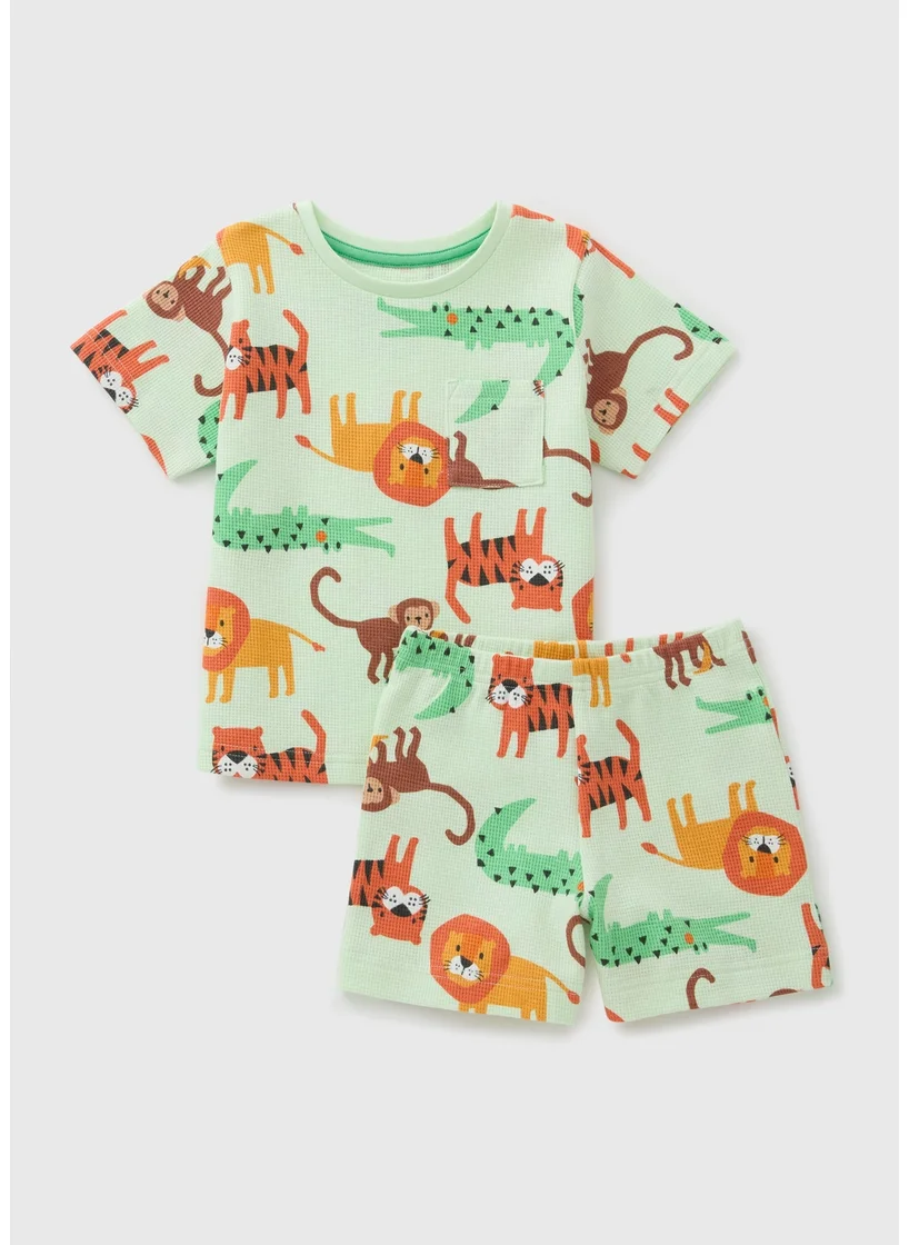 Matalan Boys Mint Jungle Pyjama Set