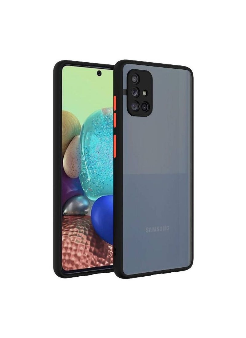 Generic - Matte Hard Back Case Cover for Samsung Galaxy M51 Black - Image 1