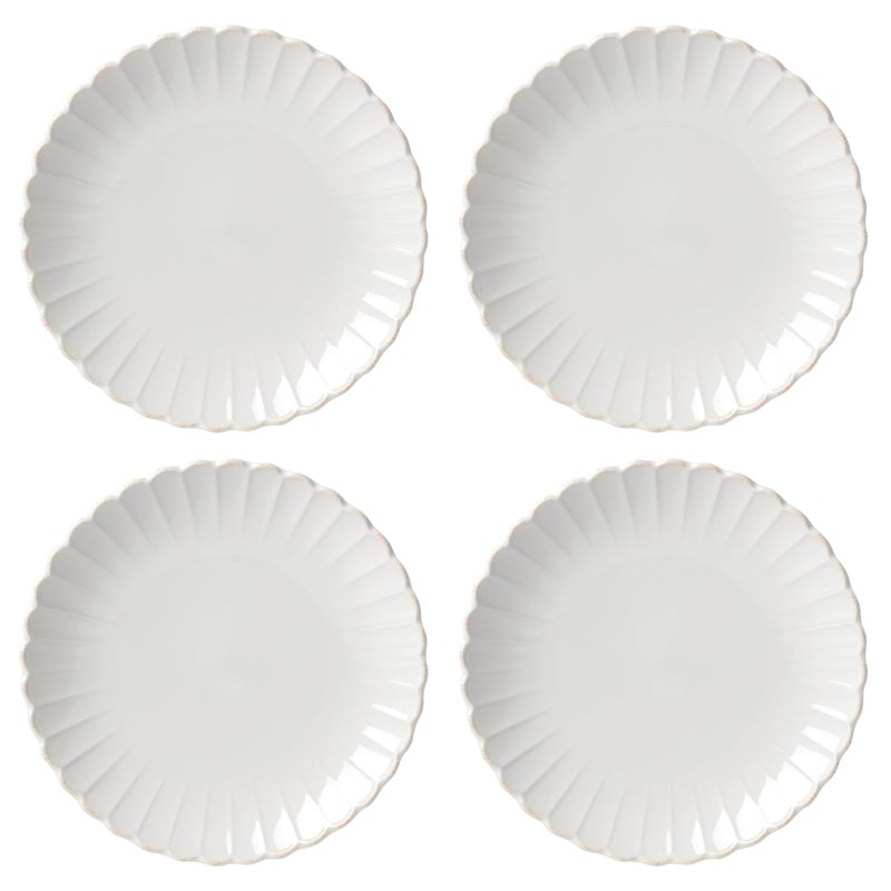 Lenox French Perle Scallop 4Piece Dinner Plate Set 740 LB