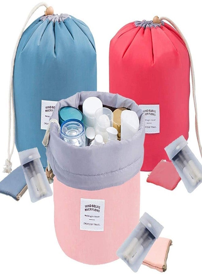 Prachit Foldable Travel Bag Pouch Organizer | Makeup/Jewelry/Toiletry Bag | Travelling Kit Bag | Portable Travel Pouch | Cosmetic Bag | Waterproof Travel Handbag for Multi Use (Multi Color) - Image 1