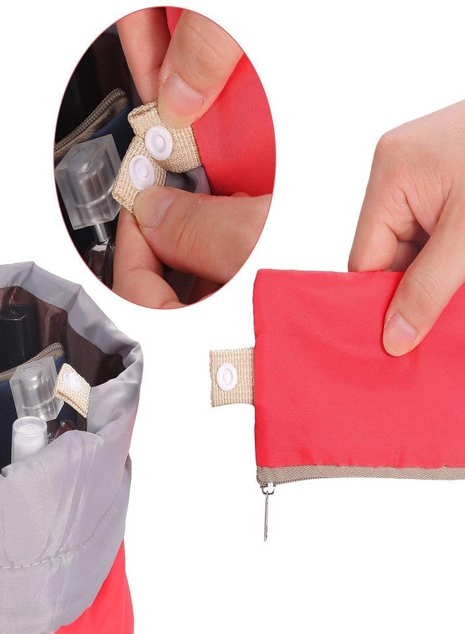 Prachit Foldable Travel Bag Pouch Organizer | Makeup/Jewelry/Toiletry Bag | Travelling Kit Bag | Portable Travel Pouch | Cosmetic Bag | Waterproof Travel Handbag for Multi Use (Multi Color) - Image 3