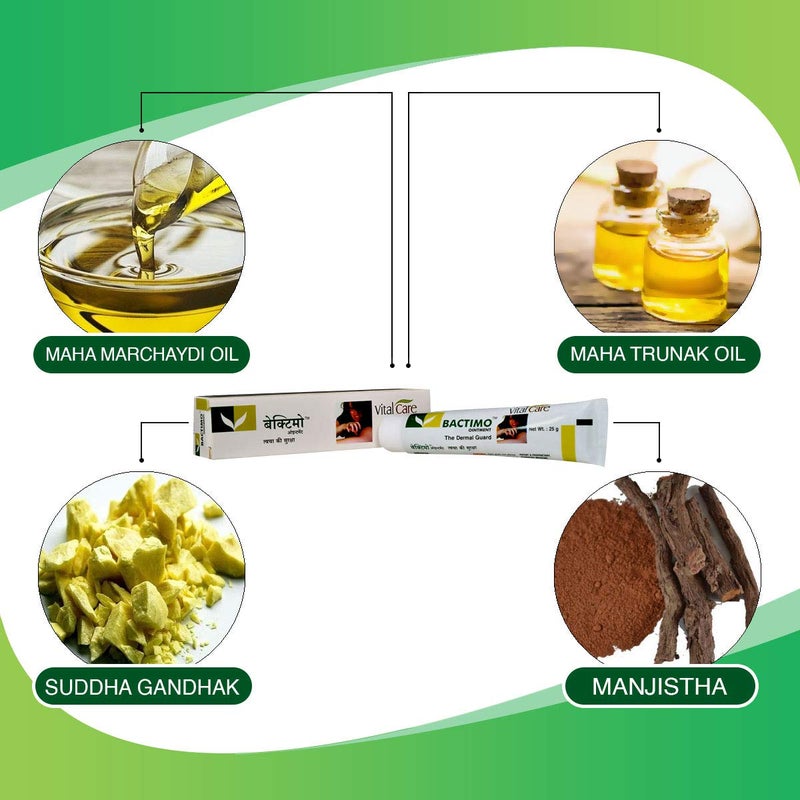 Vitalcare Bactimo ointment 25gm (pack of 5) - Natural ointment for skin rashes - Image 5