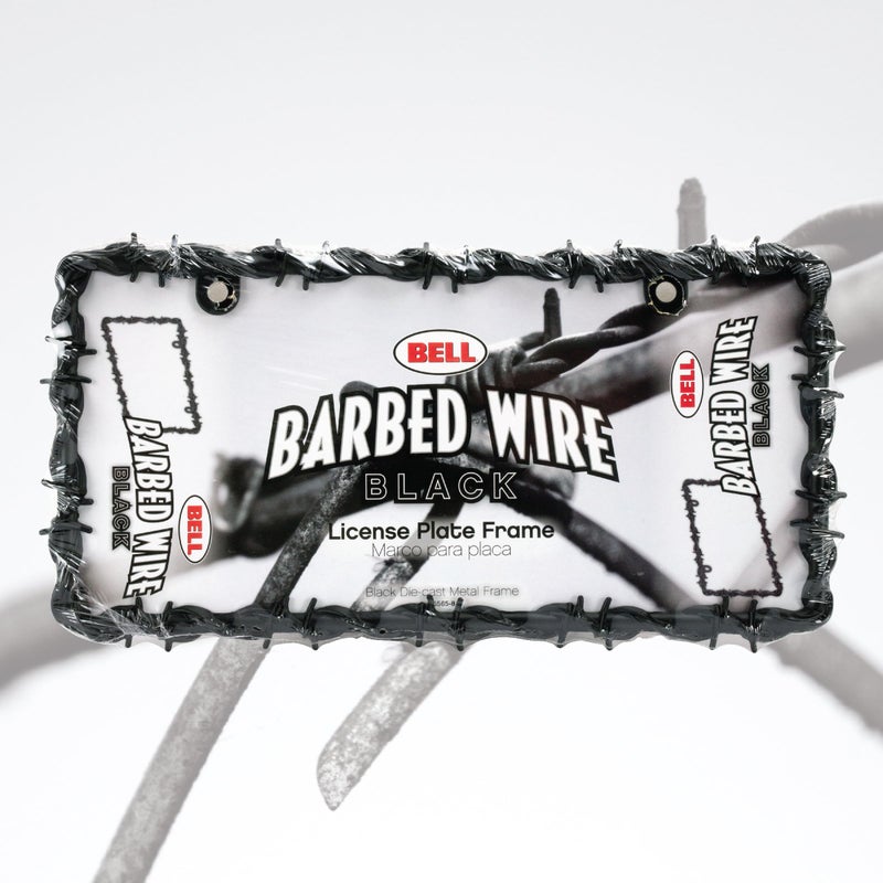 Bell Automotive 22-1-46565-8 Barbed Wire Black License Plate Frame, Corrosion Resistant, Easy to Install - Image 2