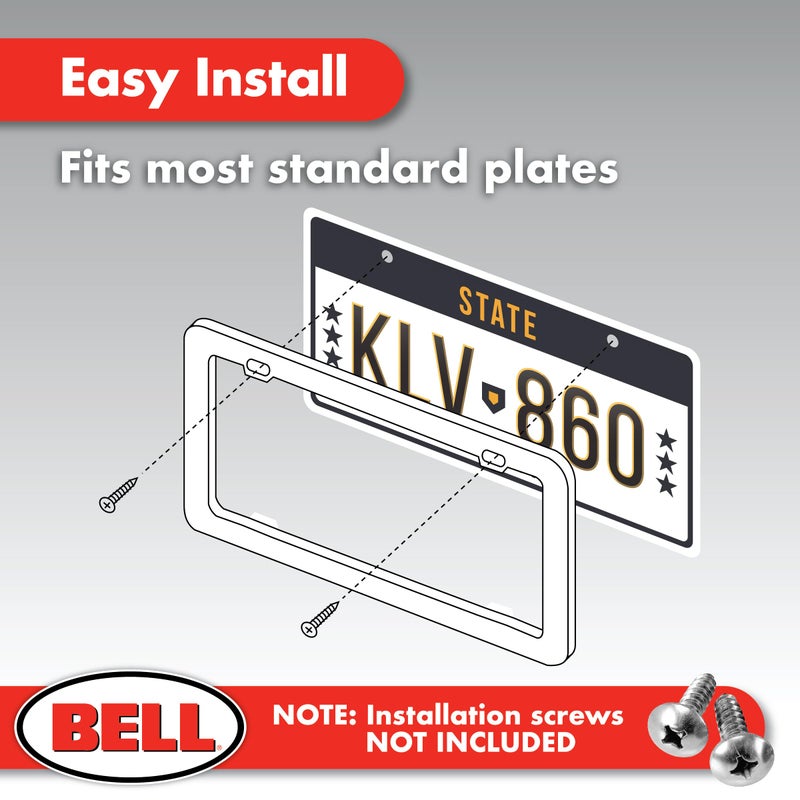 Bell Automotive 22-1-46565-8 Barbed Wire Black License Plate Frame, Corrosion Resistant, Easy to Install - Image 3