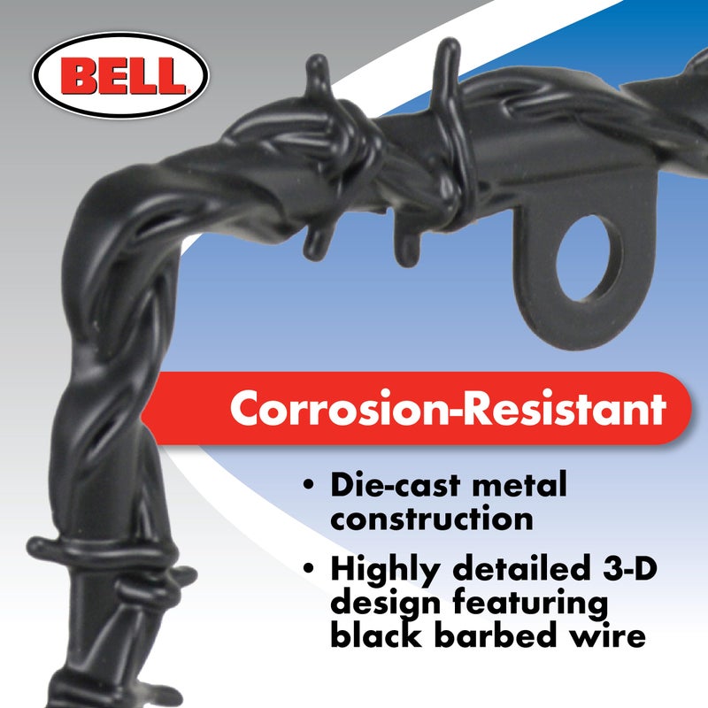 Bell Automotive 22-1-46565-8 Barbed Wire Black License Plate Frame, Corrosion Resistant, Easy to Install - Image 4