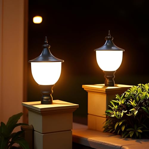 BrightLyt BrighLyt Gate Light for Outdoor Waterproof – Gate Light Lamp for Home Entrance & Terrace Garden, Durable & Boundary Lighting Fixture (GL07, Pack of 2) - Image 1