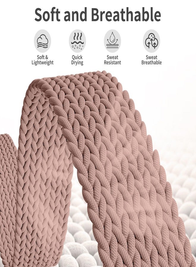 Zspoly Braided Band Compatible with Fitbit Versa 4 Bands for Women/Versa 3/Sense 2/Sense band, Magnetic Clasp Elastic Fabric Sport Nylon Smartwatch Band for Fitbit Versa4/3/Sense1/2 - Image 2