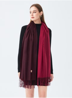 Sky cashmere Two-Tone Reversible Cashmere Shawl  - Image 2