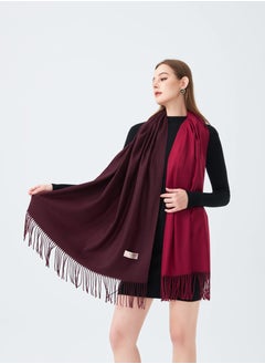 Sky cashmere Two-Tone Reversible Cashmere Shawl  - Image 1