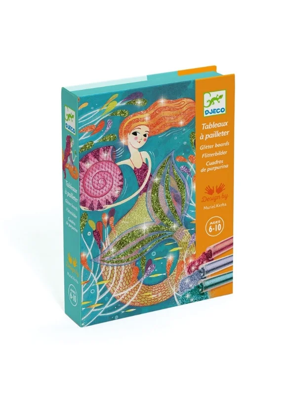 DJECO Multicolour Glitter Boards Arts & Crafts