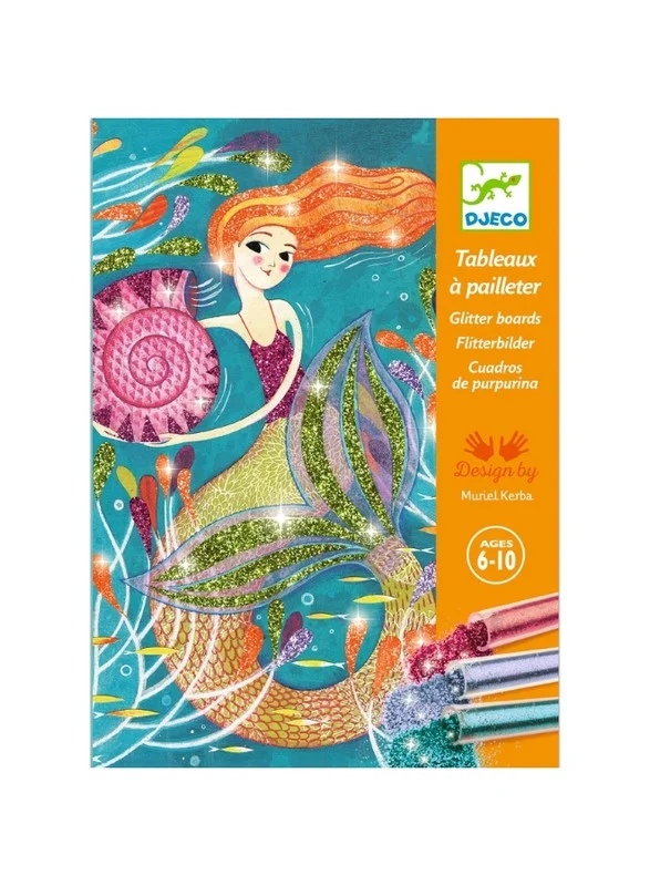 DJECO Multicolour Glitter Boards Arts & Crafts