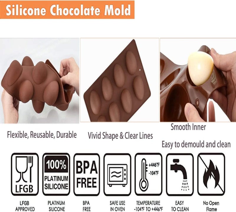 HUSAINI MART 4pc Easter Theme Chocolate Mould ComboEaster Egg Bunny RabbitCake DecoratingCake TopperCandy JellyDIY Baking Multicoloured - Image 5