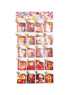 Gulf Flowers Assorted Valentine Cards, 7cm x 8cm, Heartfelt Love Greeting Cards for Personalized Notes 