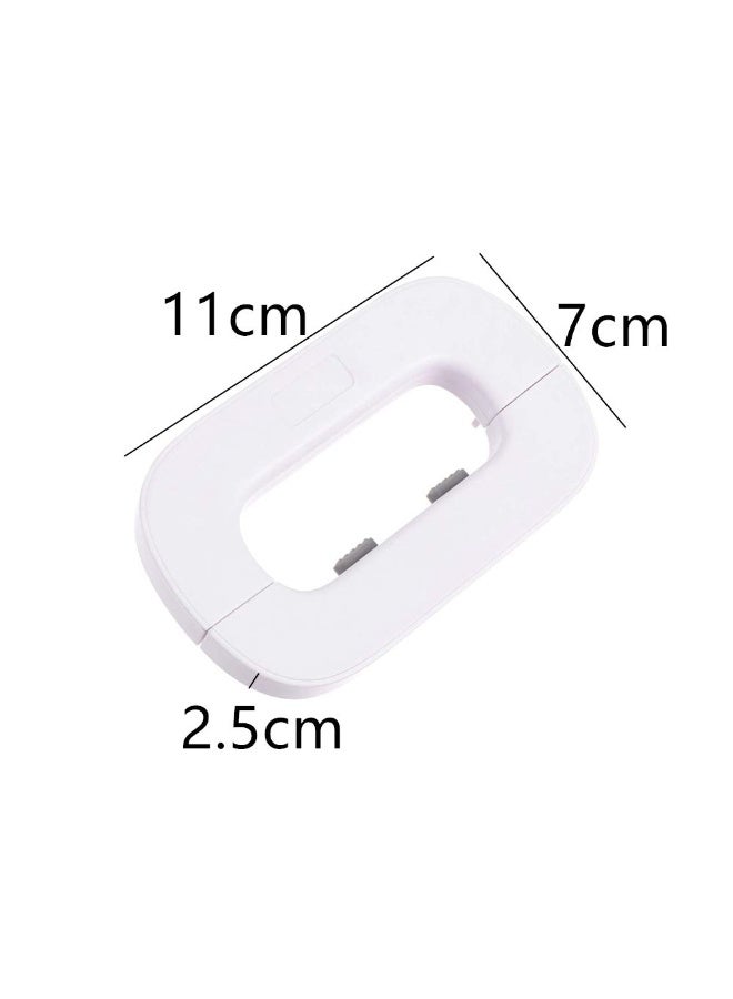 بيوينتي أقفال ثلاجة للأطفال قفل آمن متعدد الوظائف مع لاصق 3M يستخدم للخزانة والباب والأدراج والخزانة (أبيض) - Image 2