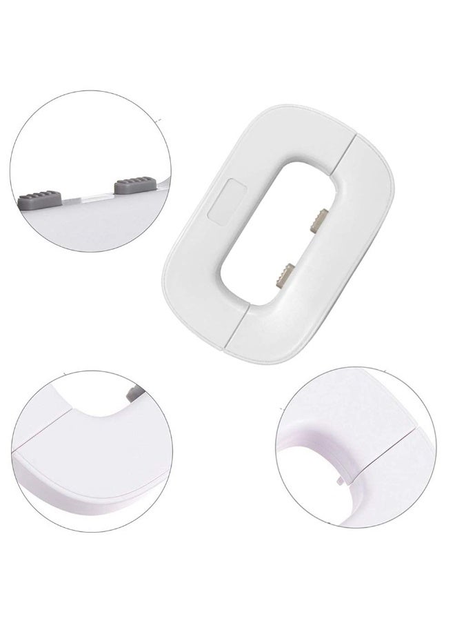 بيوينتي أقفال ثلاجة للأطفال قفل آمن متعدد الوظائف مع لاصق 3M يستخدم للخزانة والباب والأدراج والخزانة (أبيض) - Image 3