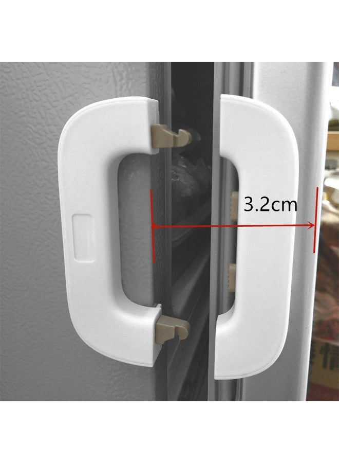 بيوينتي أقفال ثلاجة للأطفال قفل آمن متعدد الوظائف مع لاصق 3M يستخدم للخزانة والباب والأدراج والخزانة (أبيض) - Image 4