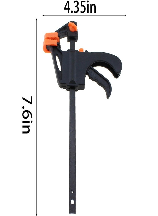 TAODAN 4PCS 4 Inch Trigger Quick Grip Clamps Bar Clamp Trigger Quick Grip Clamp Single Hand Ratchet Woodworking Clamp for Wood Bonding Processes - Image 2