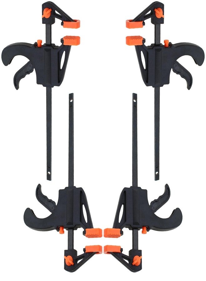 TAODAN 4PCS 4 Inch Trigger Quick Grip Clamps Bar Clamp Trigger Quick Grip Clamp Single Hand Ratchet Woodworking Clamp for Wood Bonding Processes - Image 1