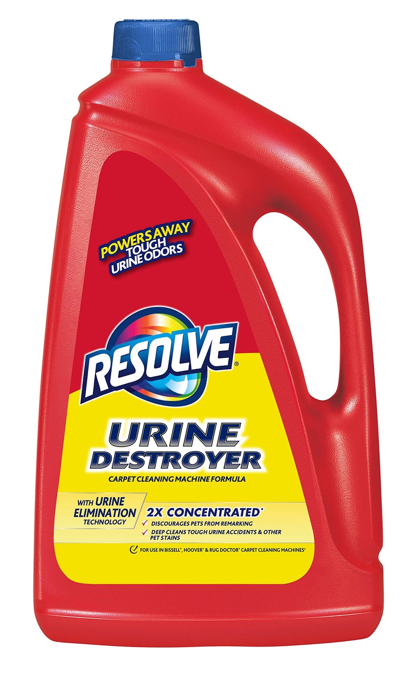 Resolve Urine Destroyer Carpet Cleaning Machine Formula, Safe for Bissell, Hoover & Rug Doctor, Carpet Cleaner, Carpet Cleaner Solution, 96 OZ - Image 1