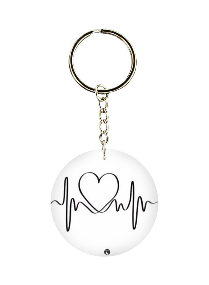 RKN Heartrate Printed Keychain