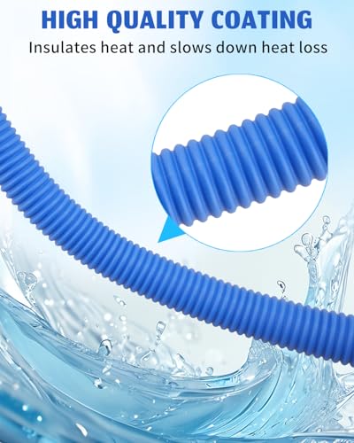 Nahntaipy 36" Length Flexible Stainless Steel Corrugated Water Heater Connector, Hot and Cold Color Water Heater Hose, 3/4" FIP x 3/4" FIP - Image 5