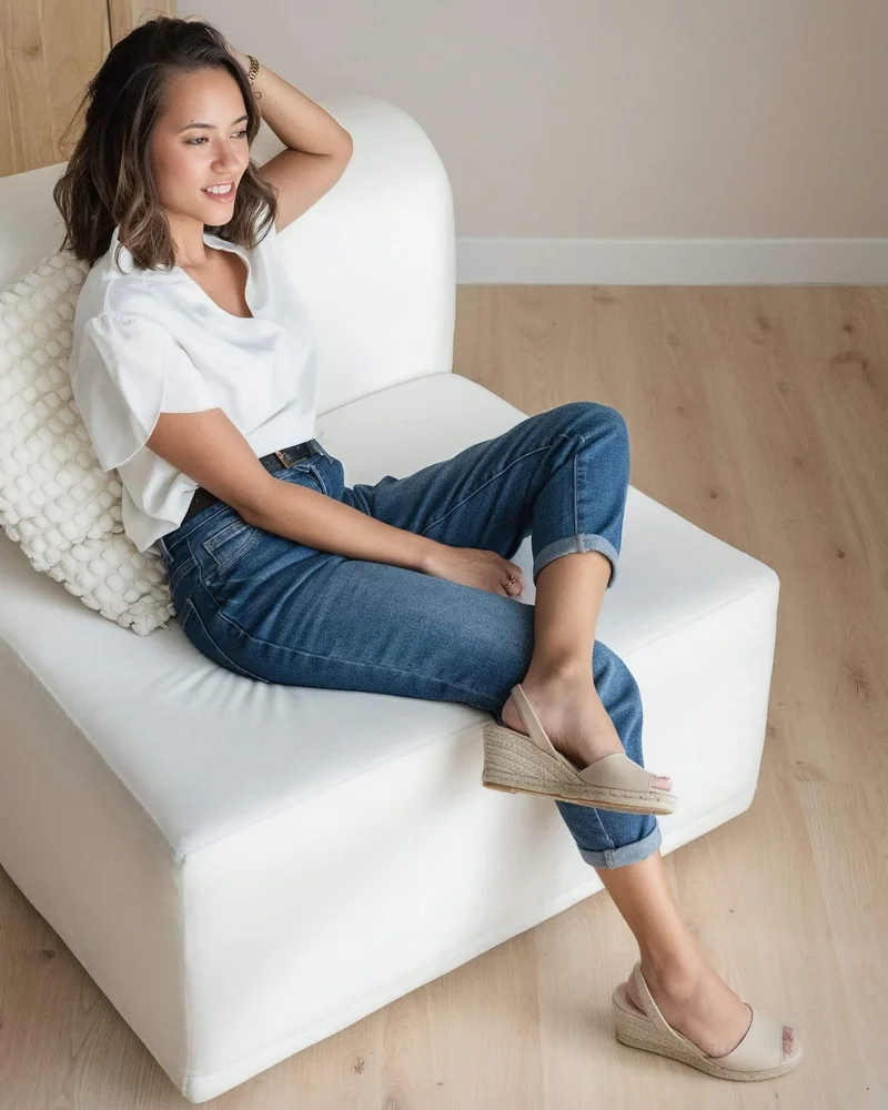 SHOEQ Classic Espadrille Wedge