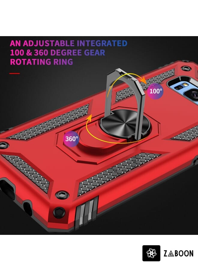 Zaboon Armor Shockproof TPU + PC Protective Case Protective Case Cover For Galaxy S8 Plus, with 360 Degree Rotation Holder - Image 4